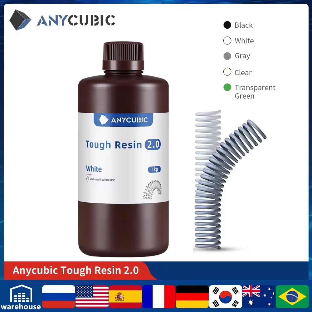 3D Printing Uv Resin - ANYCUBIC Flexibele Stoere Hars 2.0 405nm