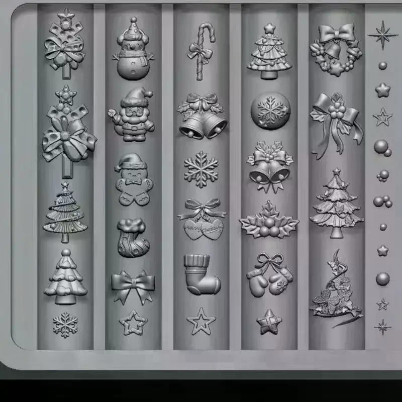 3D Printing Design - 3D barokke engel vlinder kerstboom sneeuwpop