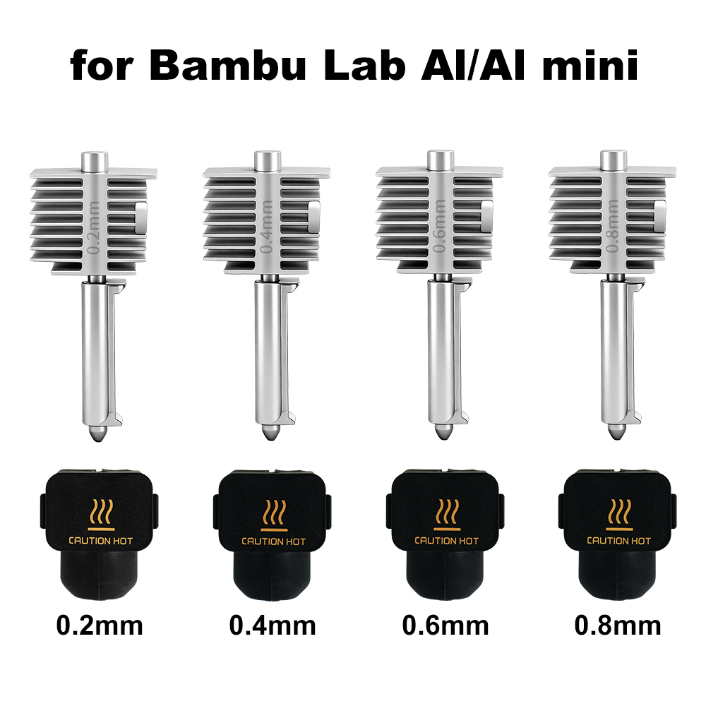3D Printing Nozzle - 3D-printaccessoires A1/A1 Mini Geïntegreerde Nozzle Hotend