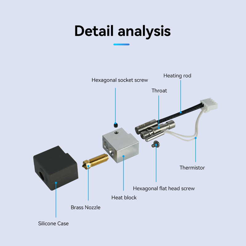 Voor Anycubic Kobra S1 Hotend  - 3D Printing Nozzle recensie en prijs