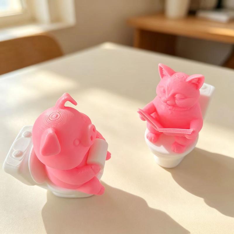 Grappig 3D-geprint cartoon pla - 3D Printing Desk recensie en prijs