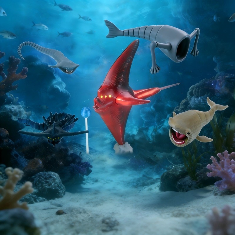 3D-geprinte Sea Eater Bloop Gr - 3D Printing Action Figure recensie en prijs