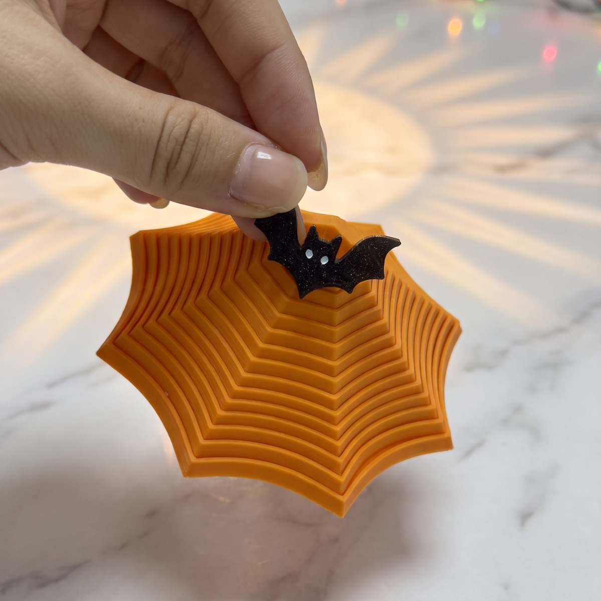 Leuke Halloween-spinnenweb-bur - 3D Printing Desk recensie en prijs