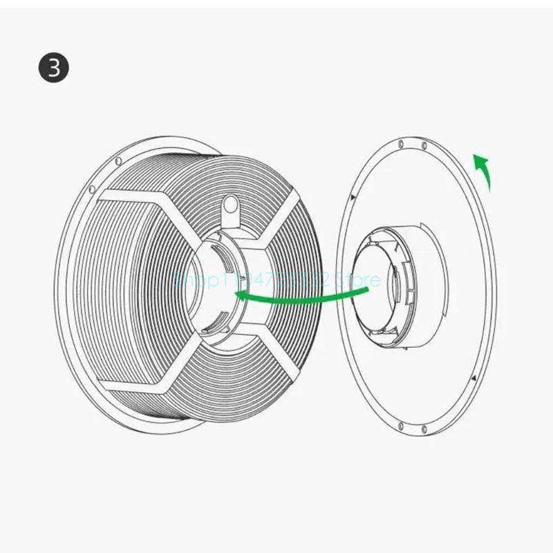Zwarte filamenthouder Herbruik - 3D Printing High Temperature Materials recensie en prijs