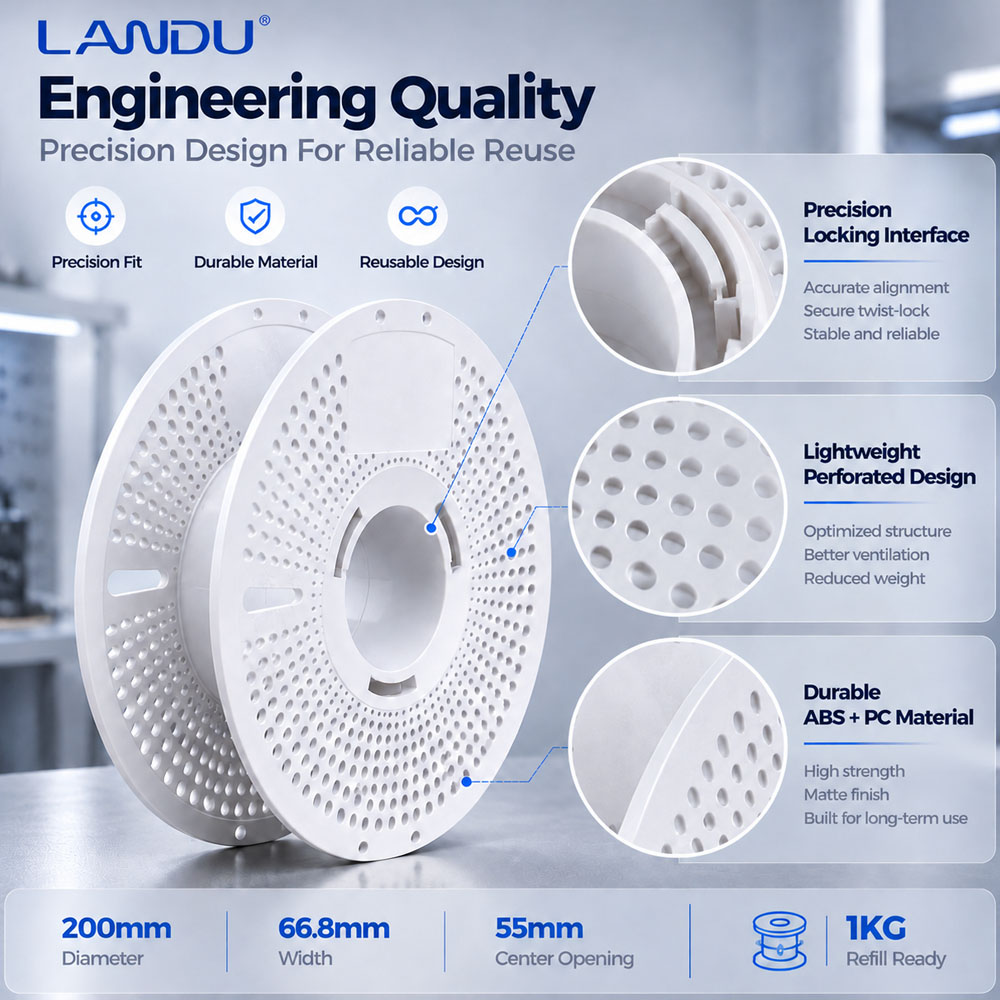 Herbruikbare, lege filamentspo - 3D Printing High Temperature Materials recensie en prijs