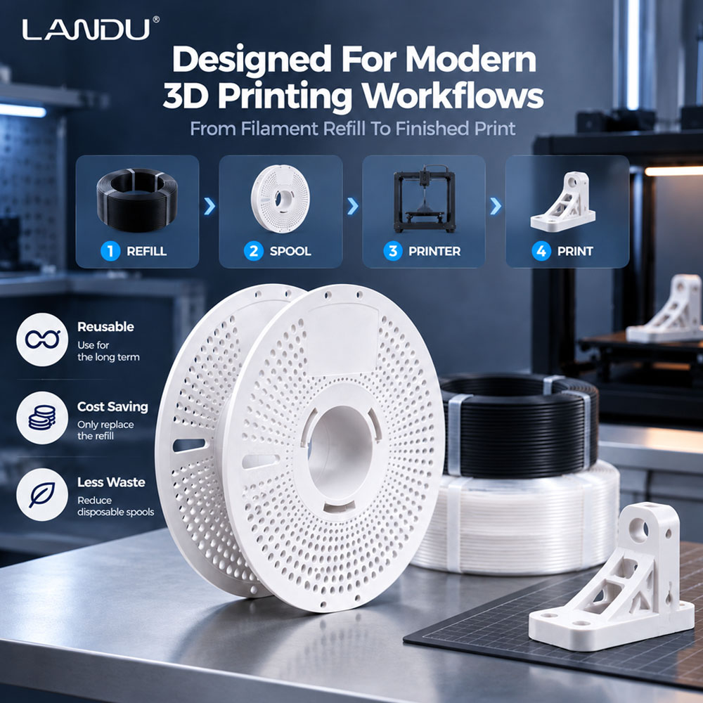Herbruikbare, lege filamentspo - 3D Printing High Temperature Materials recensie en prijs