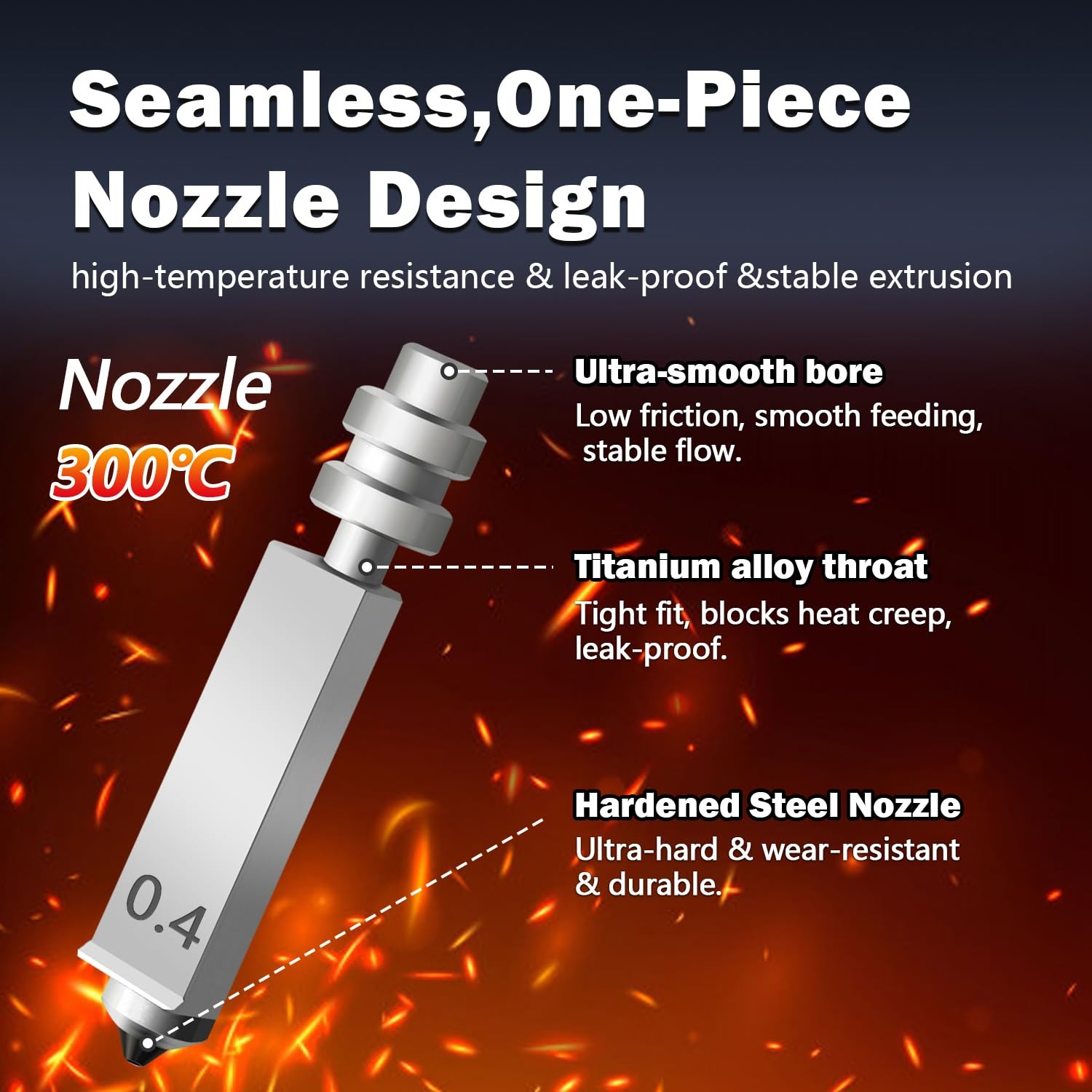 Voor Anycubic Kobra X/Kobra 4  - 3D Printing Nozzle recensie en prijs