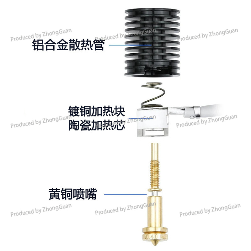 Hoge temperatuurbestendige ker - 3D Printing Nozzle recensie en prijs