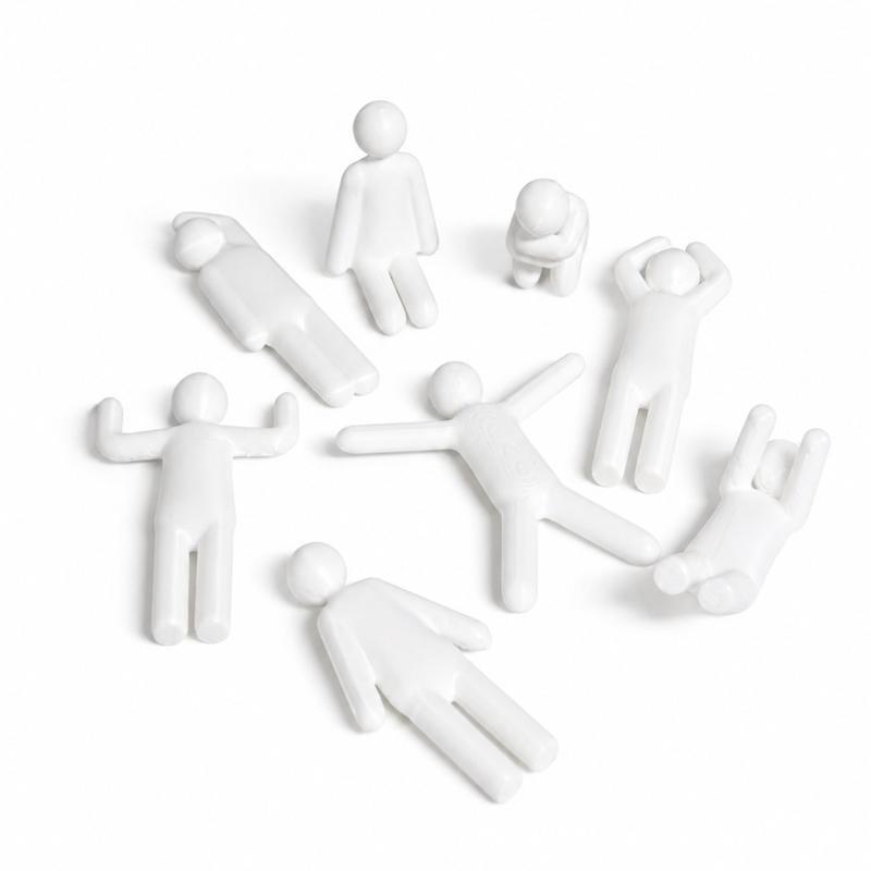 Nieuw - 8 stuks 3D-geprint Mec - 3D Printing Action Figure recensie en prijs