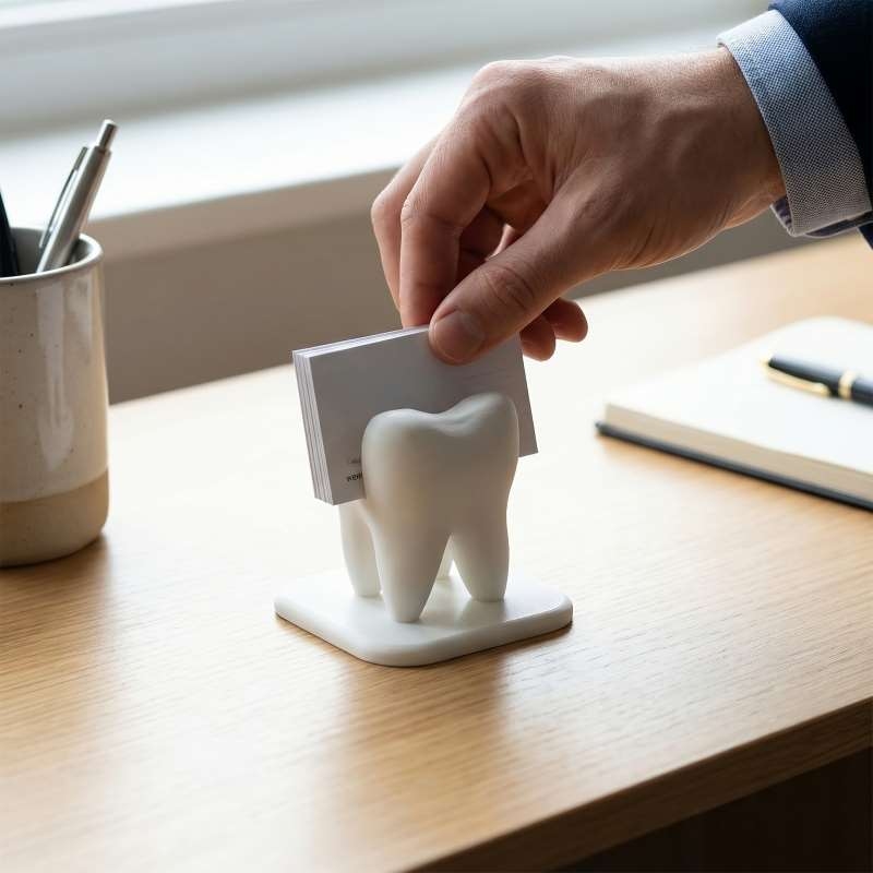3D-geprinte tandvormige visite - 3D Printing Desk recensie en prijs