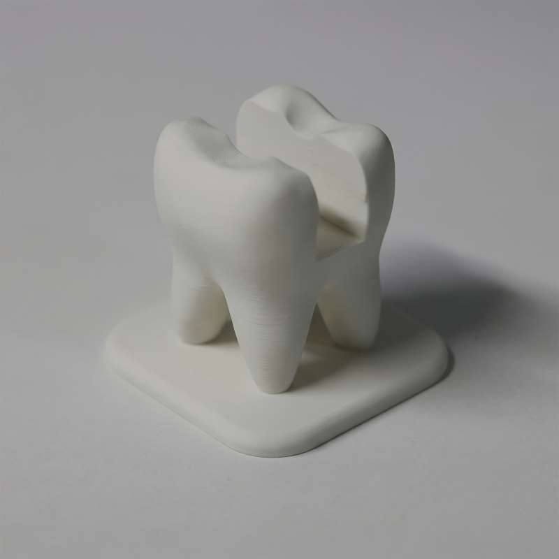 3D-geprinte tandvormige visite - 3D Printing Desk recensie en prijs